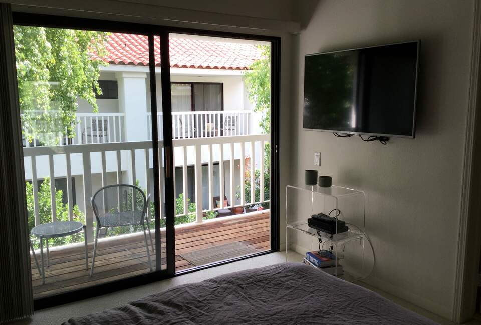 Balcony outside the bedrooms