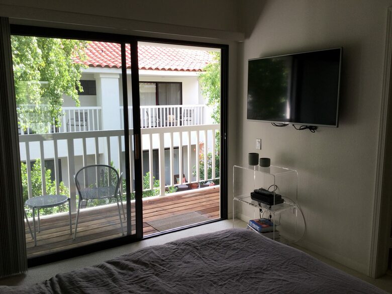 Balcony outside the bedrooms