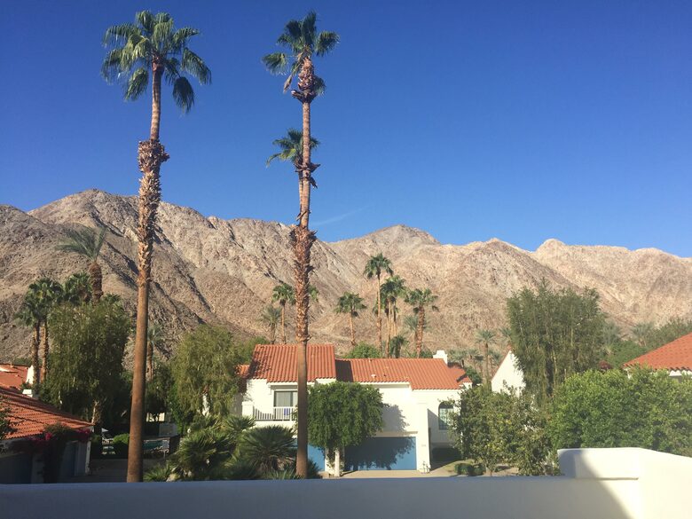 Western views of the Santa Rosa Mountains