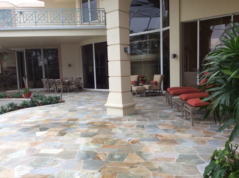 Bonita Bay Estate Home with glass walled dining room overlooking 10,000 gallon pond. - Bonita Springs, Florida