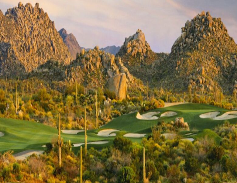 Troon Monument Course at 9th Green - Scottsdale, Arizona