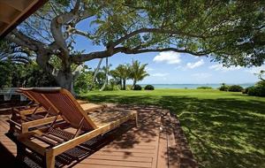 Ocean Beachfront Banyan Tree Beach House - Honolulu, Oahu, Hawaii