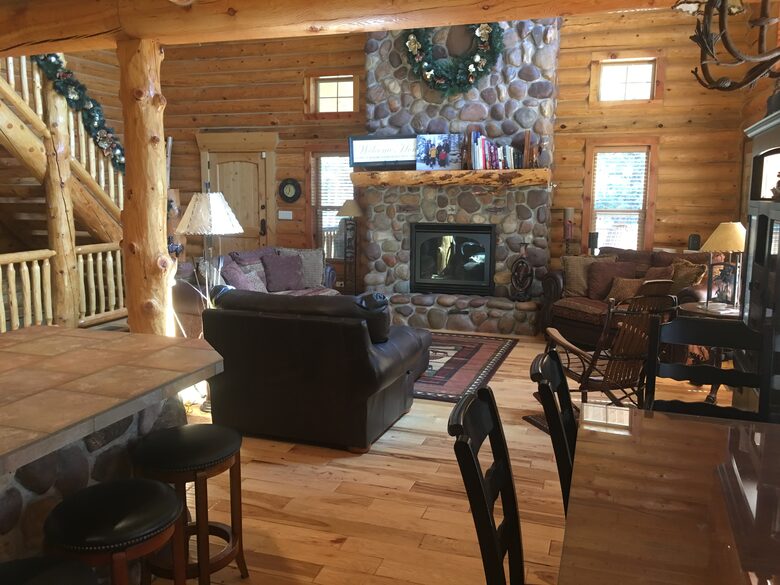 Living room from kitchen.