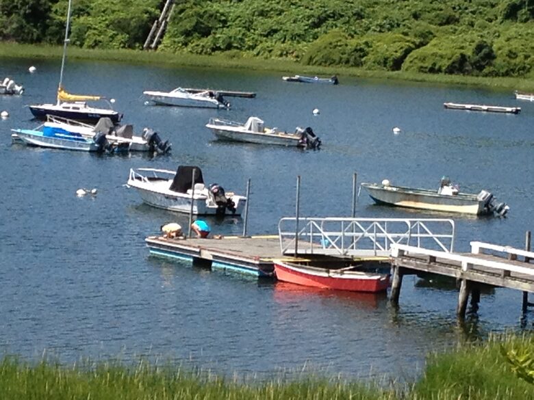 Town Landing Dock on Ocean Harbor Below