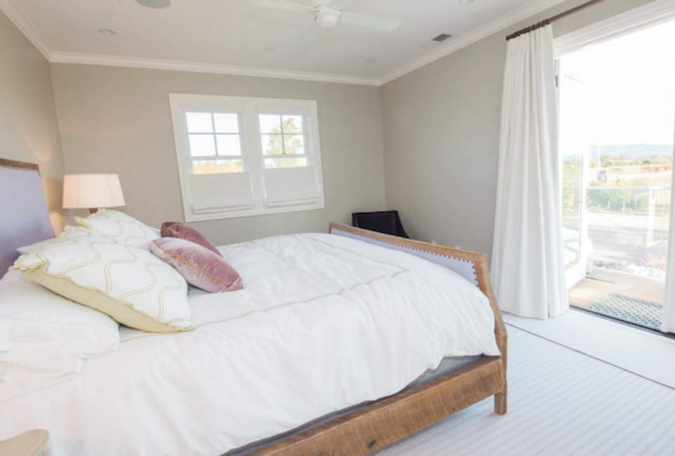 A view looking south east from the principal bedroom.