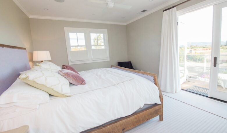 A view looking south east from the principal bedroom.