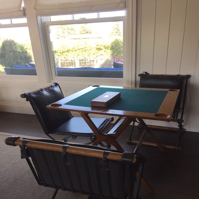 The early 20 century English game table. Dominoes anyone?