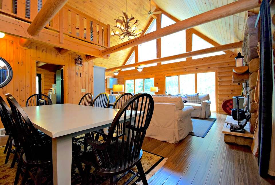 Lake Little Bear Log Home - Webb Lake, Wisconsin