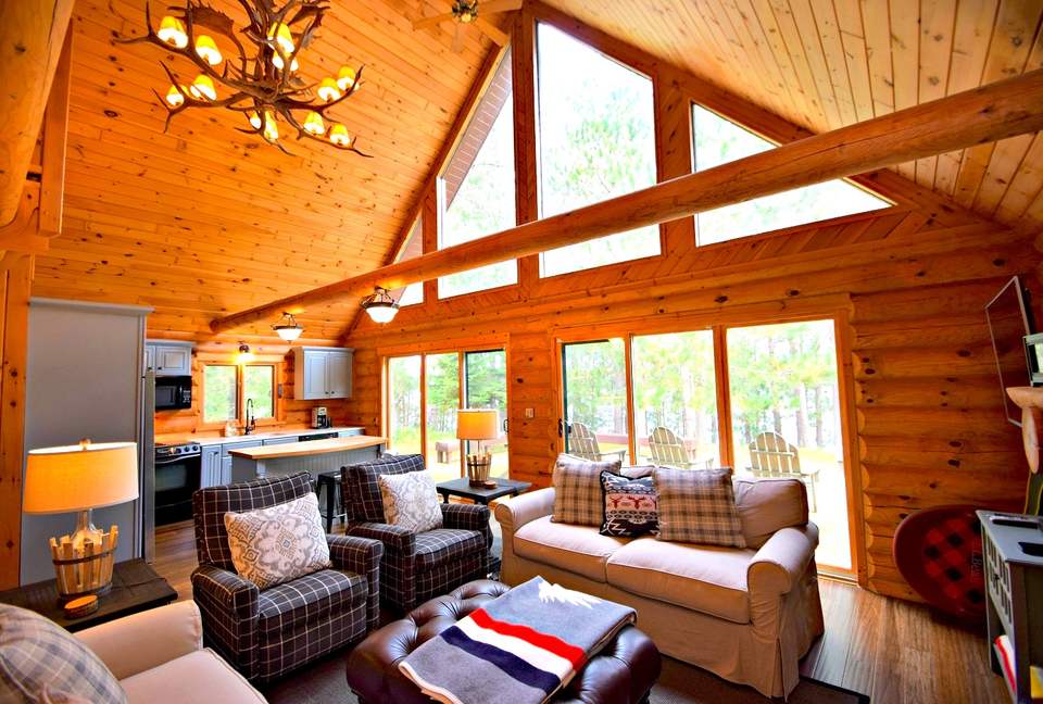 Lake Little Bear Log Home - Webb Lake, Wisconsin