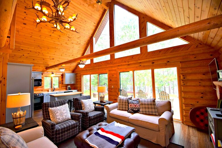 Lake Little Bear Log Home - Webb Lake, Wisconsin