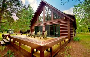 Lake Little Bear Log Home - Webb Lake, Wisconsin