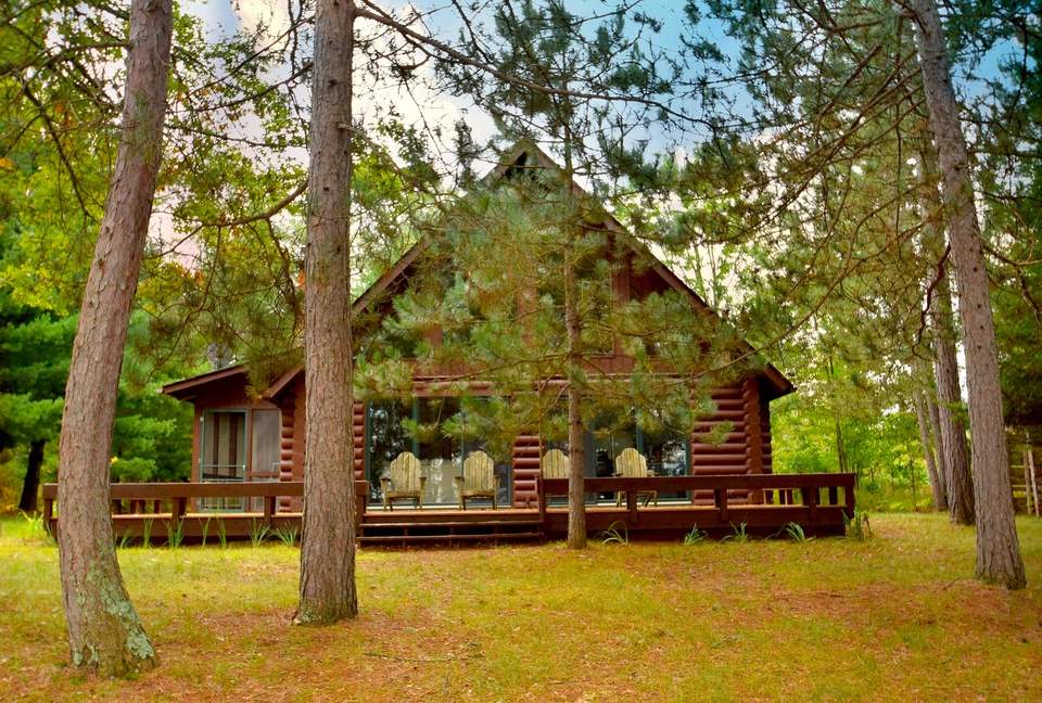 Lake Little Bear Log Home - Webb Lake, Wisconsin