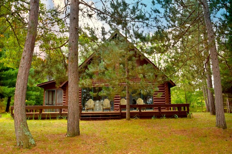 Lake Little Bear Log Home - Webb Lake, Wisconsin