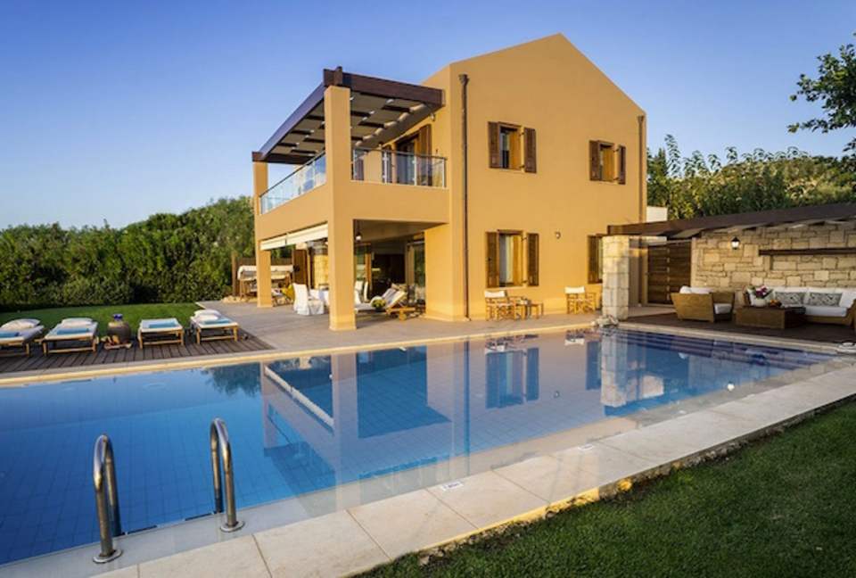 Villa Anemos exclusive location in West Crete breathtaking views - Almirida - Crete, Greece