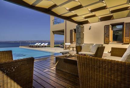 Villa Anemos exclusive location in West Crete breathtaking views - Almirida - Crete, Greece