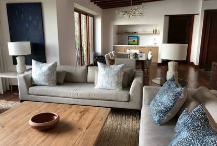 Living Room, Dining Room, and Wet Bar