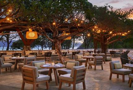 Outdoor restaurant near Playa Blanca and Pool