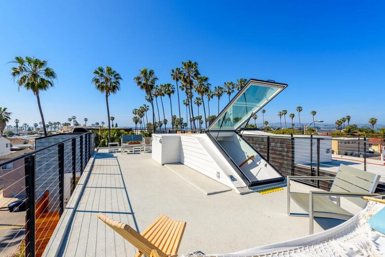 Brand New Home Steps From the Sand With Panoramic Rooftop Deck - San Diego, California