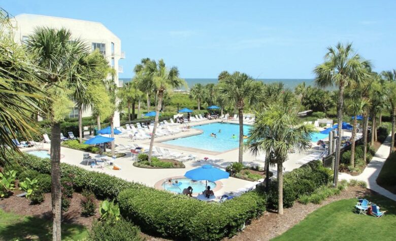 pool, baby pool and hot tub