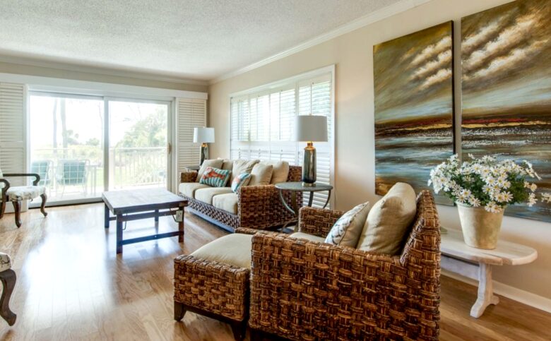 Relax and enjoy ocean front villa , private covered patio, 1st floor, no stairs - Hilton Head, South Carolina