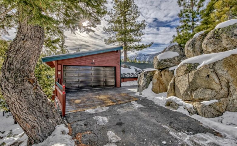 Parking in driveway for 3 mid-sized cars.