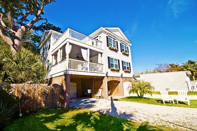 Home Exchange in Tybee Island, GA three story beach home