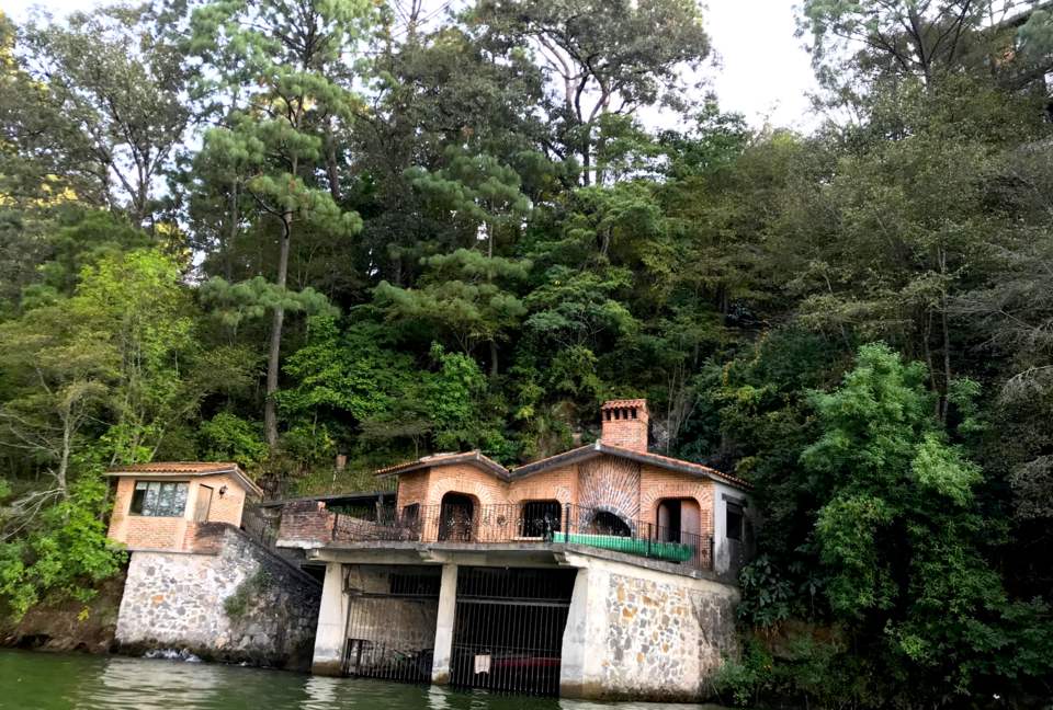Boathouse down by the lake. ~100 steps down