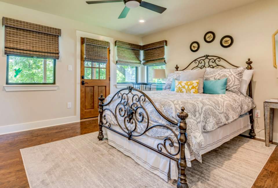 Master Bedroom - door leads to covered porch