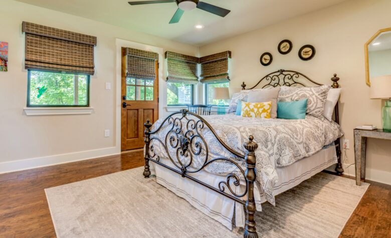 Master Bedroom - door leads to covered porch