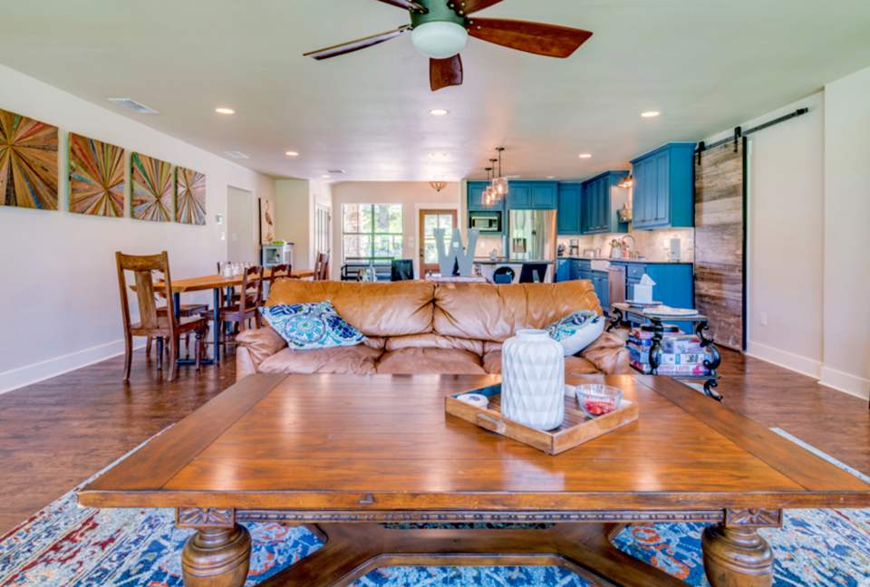 Open area kitchen, dining & living - perfect to entertain