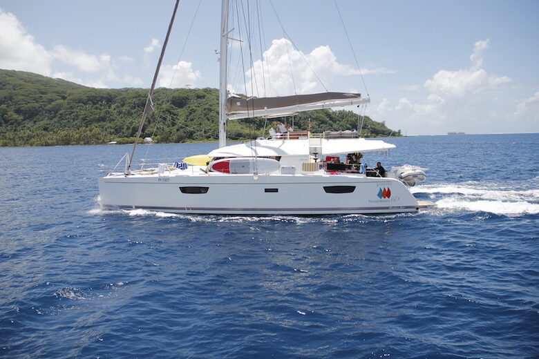 TradeWinds 60ft 5 Cabin Crewed Catamaran Luxury Class - French Polynesian Sailing Vacation - Raiatea island, French Polynesia