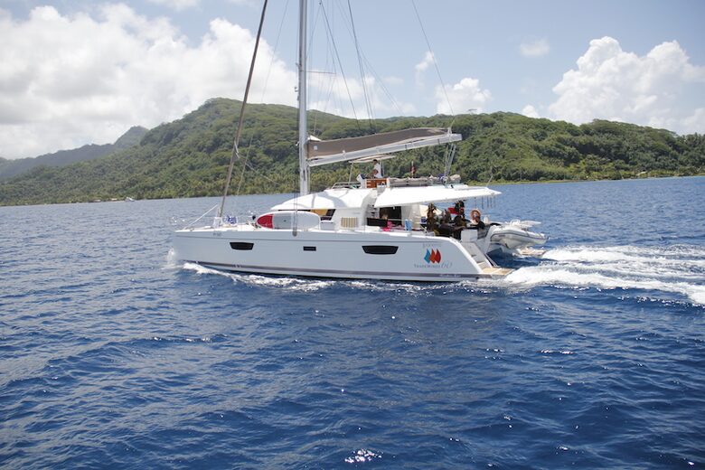 TradeWinds 60ft 5 Cabin Crewed Catamaran Luxury Class - French Polynesian Sailing Vacation - Raiatea island, French Polynesia