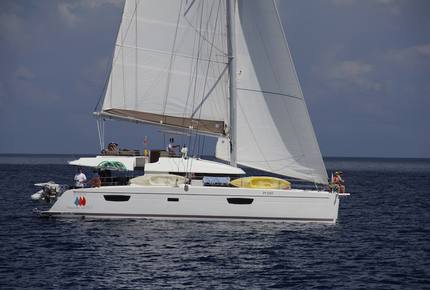 TradeWinds 60ft 5 Cabin Crewed Catamaran Luxury Class - French Polynesian Sailing Vacation - Raiatea island, French Polynesia