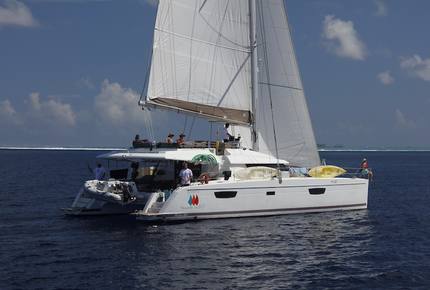 TradeWinds 60ft 5 Cabin Crewed Catamaran Luxury Class - French Polynesian Sailing Vacation - Raiatea island, French Polynesia