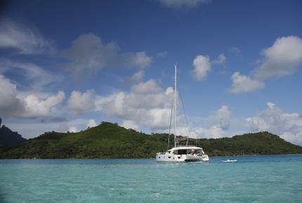 TradeWinds 60ft 5 Cabin Crewed Catamaran Luxury Class - French Polynesian Sailing Vacation - Raiatea island, French Polynesia