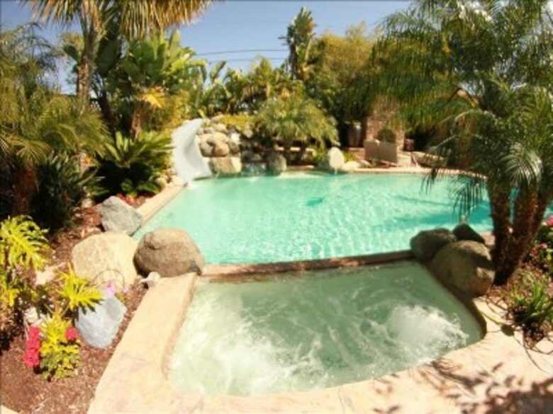 Tropical Estate with WaterFall Pool on The World's rated #1 Beach - Coronado, California
