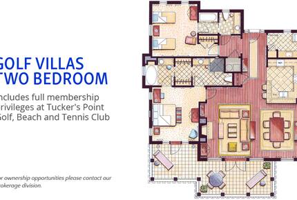 2 Bedroom at Rosewood Bermuda Golf Villas - Hamilton Parish, Bermuda