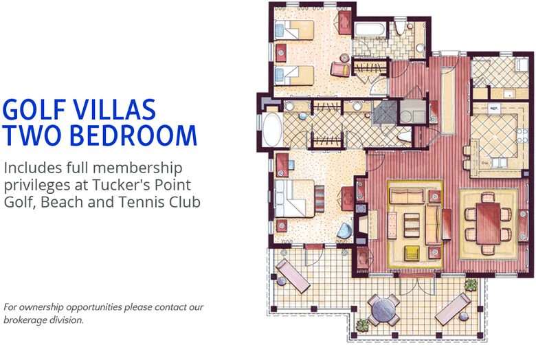 2 Bedroom at Rosewood Bermuda Golf Villas - Hamilton Parish, Bermuda