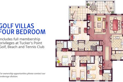 4 Bedroom at Rosewood Bermuda Golf Villas - Hamilton Parish, Bermuda