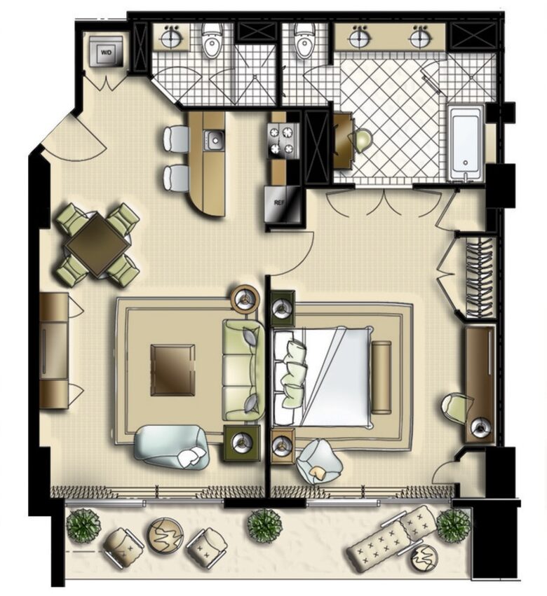 Luxury 1BR Suite at The Reef Atlantis - Paradise Island, Bahamas