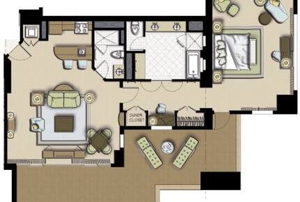 Topaz 1 BR Suite at The Reef Atlantis - Paradise Island, Bahamas