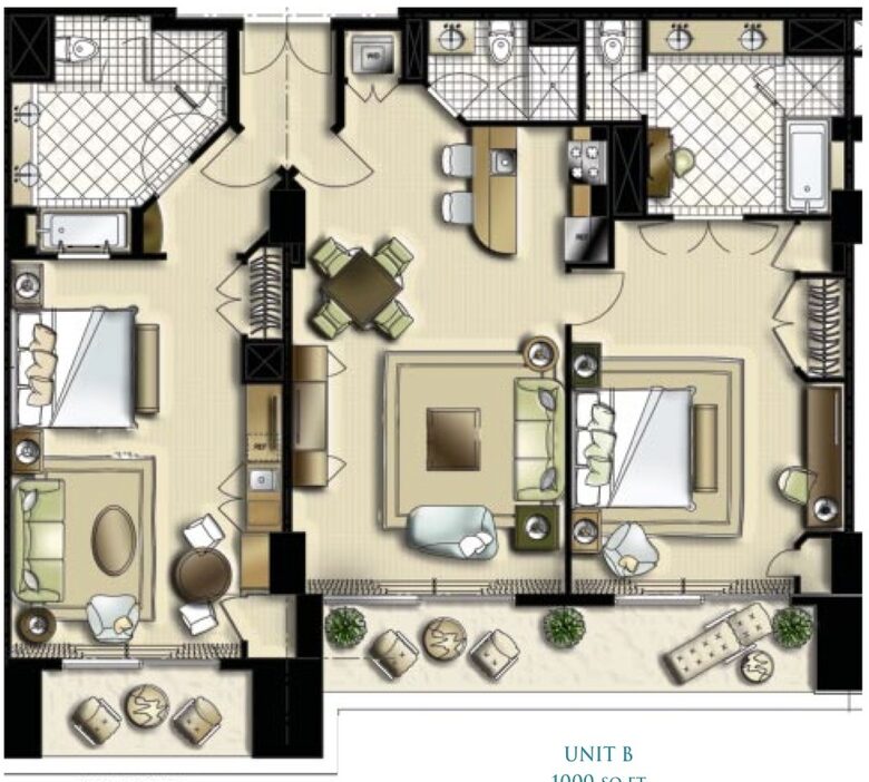 Luxury 2BR Suite at The Reef Atlantis - Paradise Island, Bahamas
