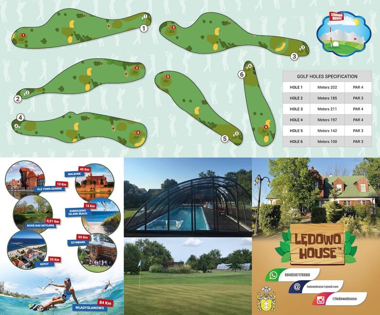 LedowoHouse with Golf Course and Pool - Ledowo, Poland