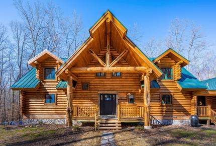 Custom Eco Solar Luxury Log Home at Sugarloaf Mountain - Dickerson, Maryland