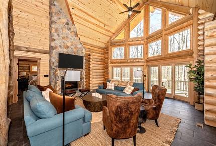 Custom Eco Solar Luxury Log Home at Sugarloaf Mountain - Dickerson, Maryland