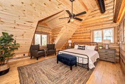 Custom Eco Solar Luxury Log Home at Sugarloaf Mountain - Dickerson, Maryland