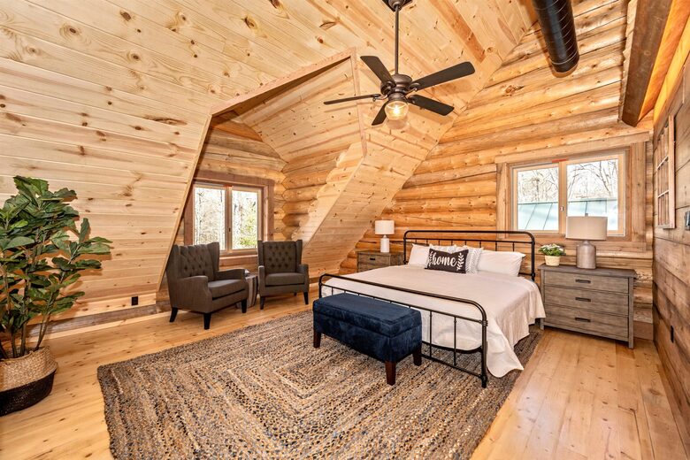 Custom Eco Solar Luxury Log Home at Sugarloaf Mountain - Dickerson, Maryland