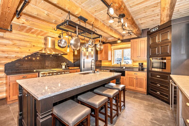 Custom Eco Solar Luxury Log Home at Sugarloaf Mountain - Dickerson, Maryland