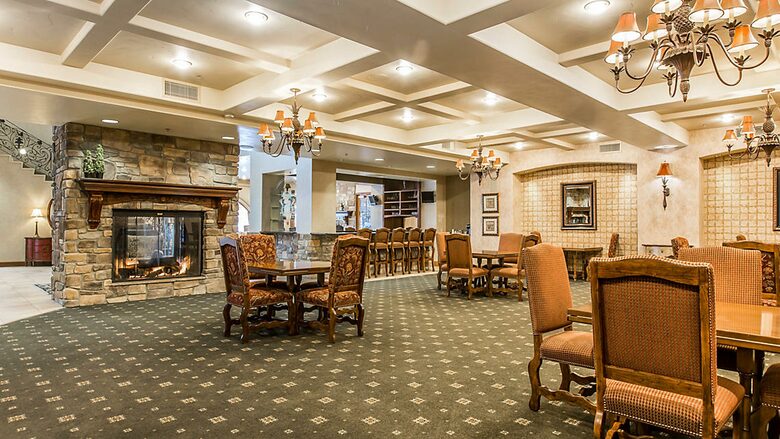 Home exchange at The Club at Big Bear Village, lobby bar and lounge