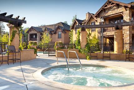 Home exchange at The Club at Big Bear Village, outdoor hot tub